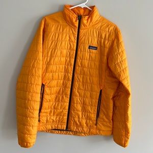 Orange Patagonia Down Puffer Jacket